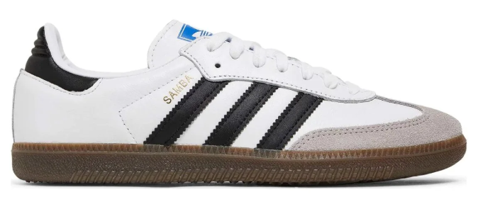 adidas Sambae 'Cloud White / Core Black / Gold Metallic' Women's Sneakers