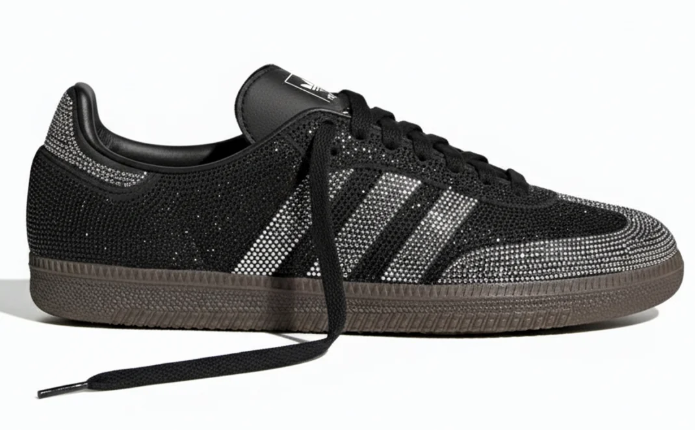 adidas Samba 'Rhinestone Black Silver' Women's Sneakers