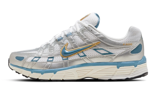 Nike P-6000 "Metallic Silver / Aegean Storm"