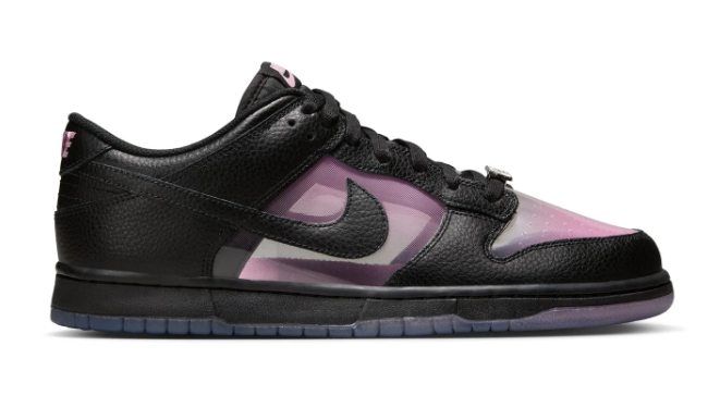 Nike Dunk Low Retro Premium "Transparent" – Pink Rise / Black