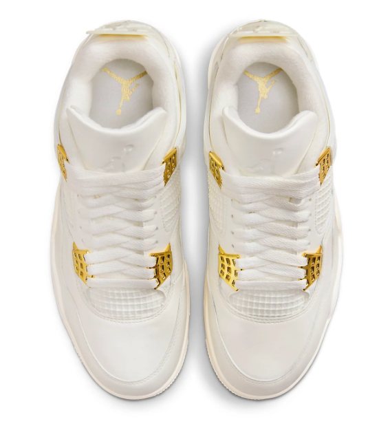 Women's Air Jordan 4 Retro 'Metallic Gold' - AQ9129-170