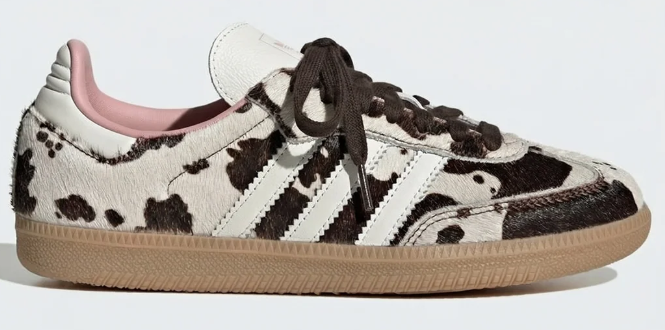 Women's adidas Samba OG Cow Print 'Dark Brown / Off White / Gum 3'