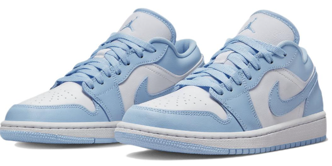 Women's Air Jordan 1 Low 'Ice Blue' - DC0774-141