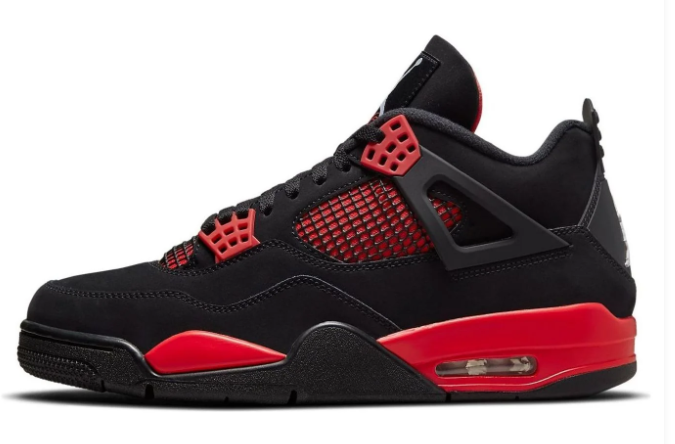 Air Jordan 4 Retro Black/White-Red (CT8527-016)