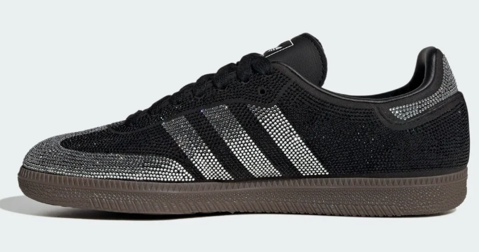 adidas Samba 'Rhinestone Black Silver' Women's Sneakers